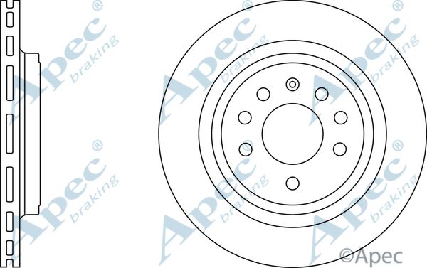 APEC BRAKING Тормозной диск DSK2385